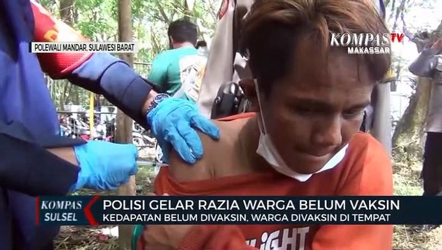 Polisi Razia Vaksin Di Arena Pacuan Kuda Polman