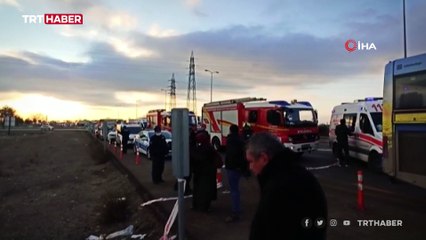 Ankara'da otobüs kazası