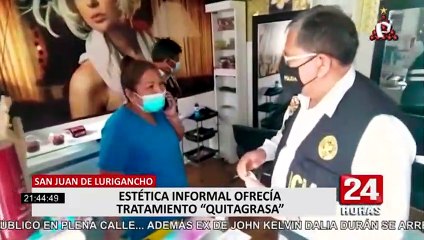 Download Video: SJL: intervienen local donde realizaban procedimientos estéticos sin licencia