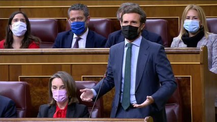 Casado a Sánchez: "Deje de jugar a la lotería con el futuro de los españoles"