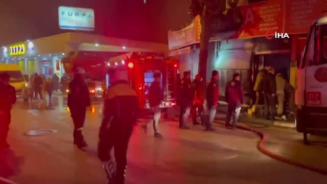 Bursa'da alışveriş merkezinde çıkan yangın panik dolu anlar yaşattı