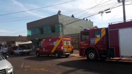 Trabalhador sofre choque elétrico durante reforma em imóvel no Bairro Brasília