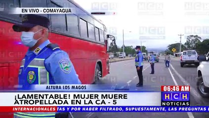 Download Video: ¡Tragedia! Fémina muere atropellada al intentar cruzar la CA-5, Comayagua