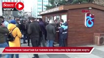 Trabzonspor taraftarı ilk yarının son düellosu için gişelere koştu