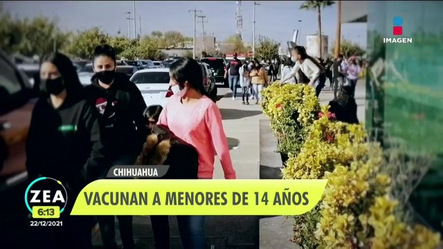 Comenzó la vacunación para menores de 14 años en Chihuahua