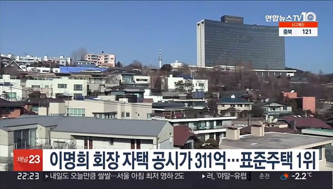 이명희 회장 자택 공시가 311억…표준주택 1위