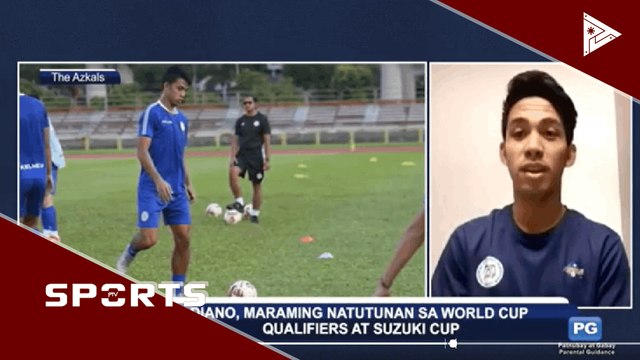 Panayam ng PTV Sports kay Mar Diano, defender, Philippine Azkals