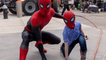 Boy Who Saved Little Sister From Dog Attack Visits ‘Spider-Man’ Set