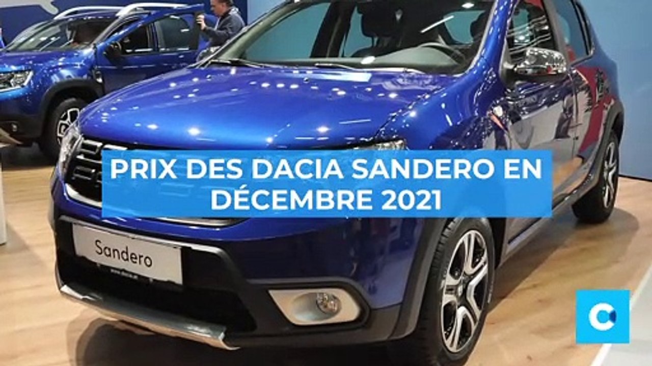 Dacia Sandero : les prix en décembre 2021