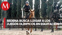 Este es el equipo de equitación de la Sedena