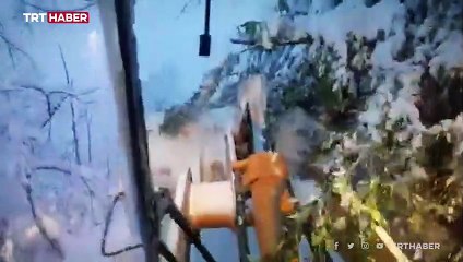 Artvin'de çığ: Dağda mahsur kalan 3 işçi kurtarıldı