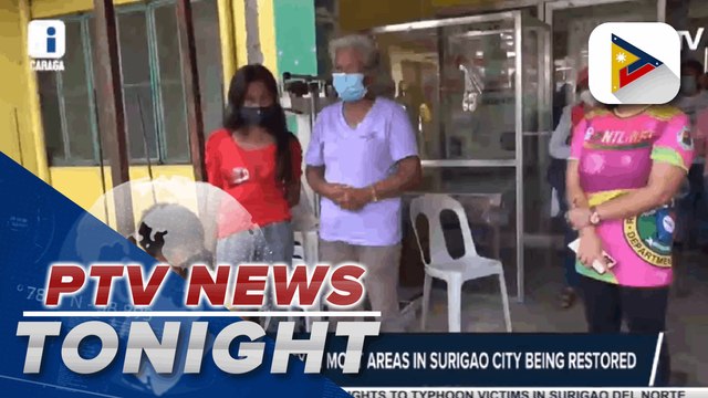 DOTr orders all ports to ensure unhampered delivery of relief goods to affected areas; Supply of electricity in most areas in Surigao City being restored