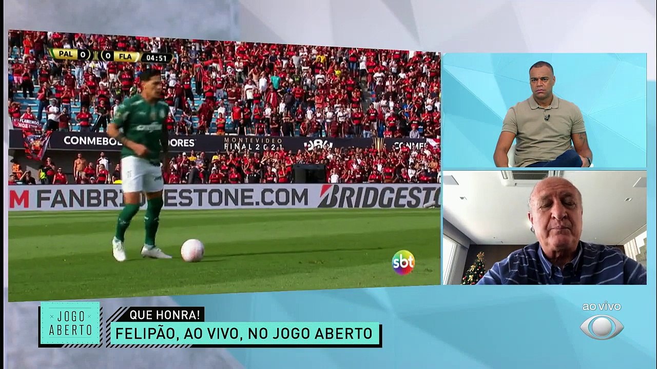 Felipão teve a chance de ganhar o Mundial pelo Palmeiras, mas perdeu para o Manchester United-INGL. Com uma nova chance de vencer, Scolari comentou o que acha que vai acontecer.#JogoAberto