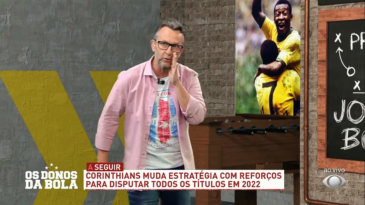 Quem será o esperado reforço do Timão, pra vestir a camisa 9? O Craque Neto fez suspense, mas disse que um atacante de nome vai chegar!#OsDonosdaBola