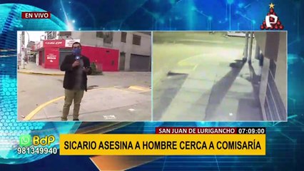SJL: sicario asesina a hombre cerca a comisaría
