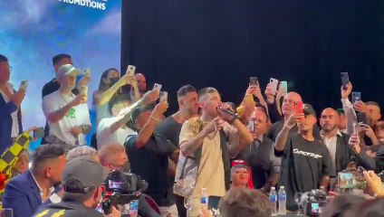 El duelo entre L-Gante y un gaucho en la conferencia de prensa entre Maidana y Yao Cabrera