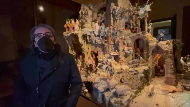 Napoli, nella chiesa di San Vincenzo il presepe dei fratelli Scuotto