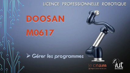 Doosan M0617 - Gérer un programme