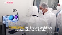Bakan Koca, TURKOVAC aşı üretim tesisinde incelemelerde bulundu