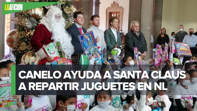 Entrega Saúl El Canelo Álvarez 5 mil 500 juguetes al DIF Nuevo León