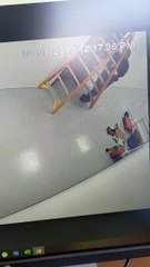 Inattentive Worker Puts Ladder on Baseboard Causing Fall