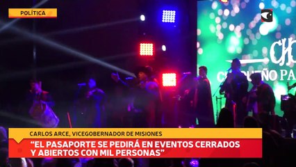 “El pasaporte se pedirá en eventos cerrados y abiertos con mil personas”