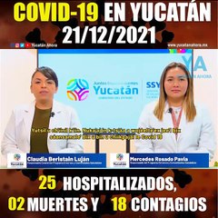 Panorama de Covid-19 en Yucatán. Actualización al 22 de diciembre de 2021