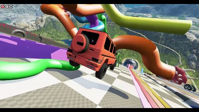 Cars VS FREE FALL - Lux Sports Car Crashes - BeamNG Drive