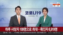 [속보] 코로나19 하루 사망자 109명으로 최대…확진자 6,919명