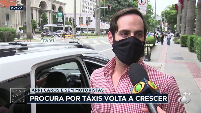 Passageiros voltaram a pegar táxis depois de apagão de motoristas de aplicativos.