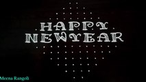 2022 Happy new year rangoli design - 2022 happy new year kolams - 2022 happy new year muggulu