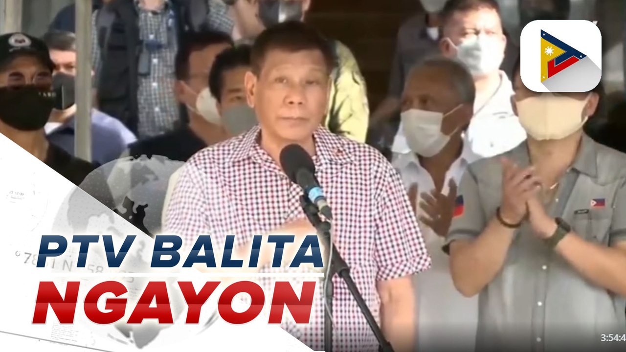 Pangulong Duterte, puspusan ang pag-iikot sa mga lugar na sinalanta ng kalamidad sa Visayas at Mindanao