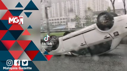 MG VIRAL : Tular Kereta Ditunda Terbalik