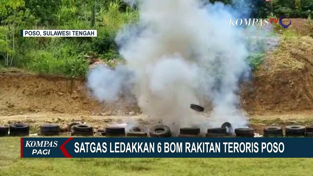 Tim Gegana Musnahkan Enam Bom Rakitan Milik Kelompok Teroris MIT