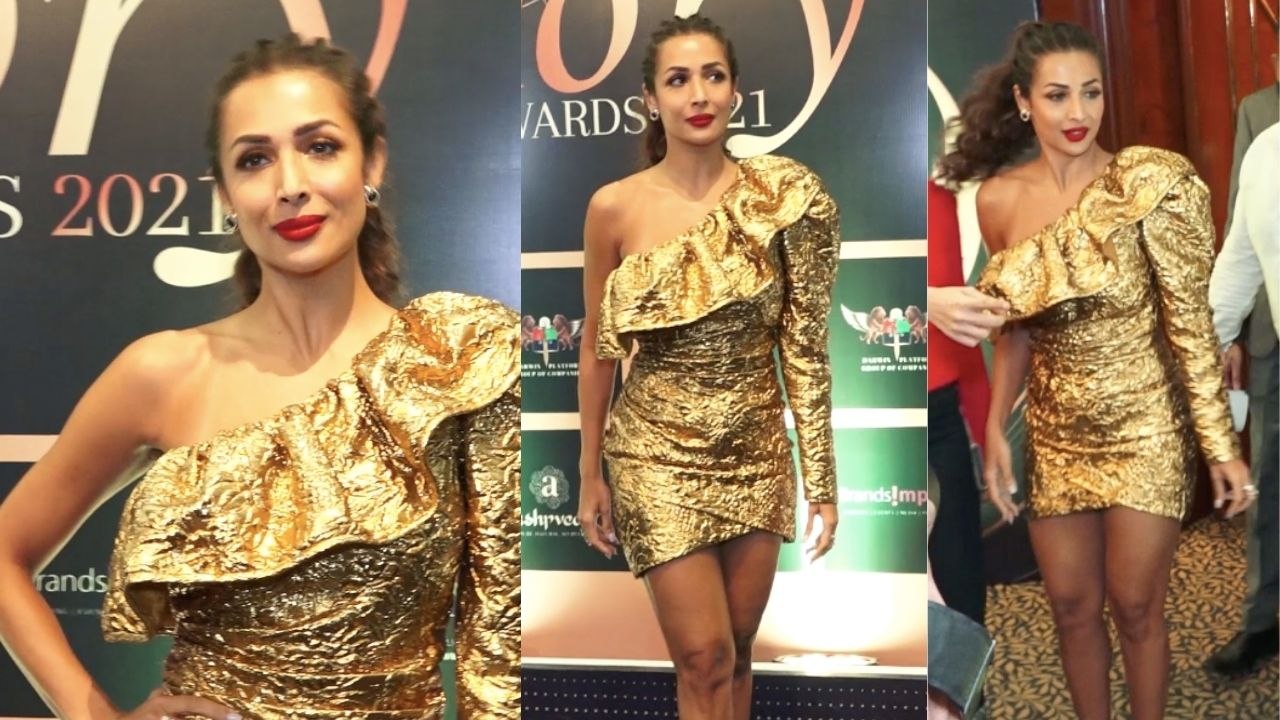 Malaika Arora ऐसे कपड़े पहन पहुंचीं Golden Glory Awards में, कैमरों ने किया कैद | FilmiBeat