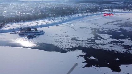 SICAKLIKLAR DÜŞTÜ, BEYŞEHİR GÖLÜ DONDU