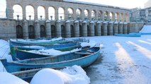 Sıcaklık düştü, Beyşehir Gölü dondu