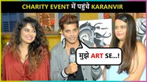 Karanvir Bohra Humble Gesture At Sara Arfeen Khans Art And Charity Event