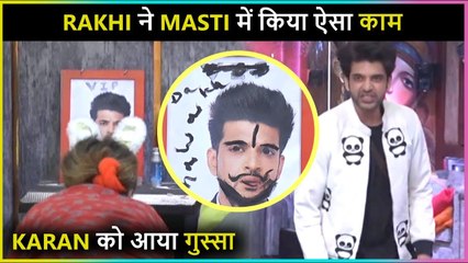 Rakhi PURPOSELY Paints Karan’s Picture | Karan Gave This Reaction | Bigg Boss 15 Live Update