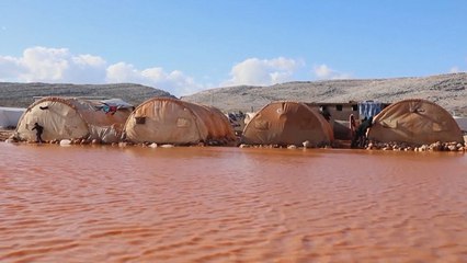 Kamp Pengungsi Suriah Terendam Banjir