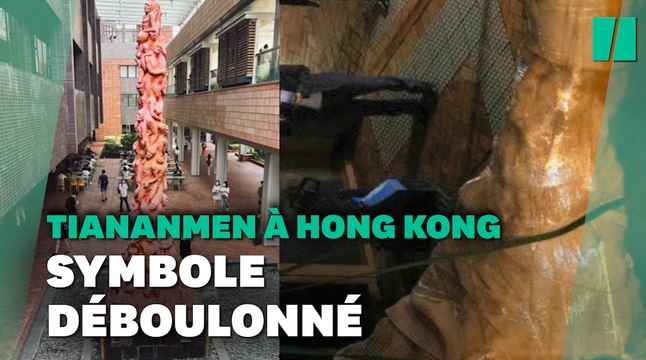 À Hong Kong, une statue à la mémoire de la répression de Tiananmen déboulonnée