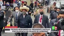 Fiscales Norah Córdova  y Luis Medina responden al presidente Castillo por diligencias en Palacio
