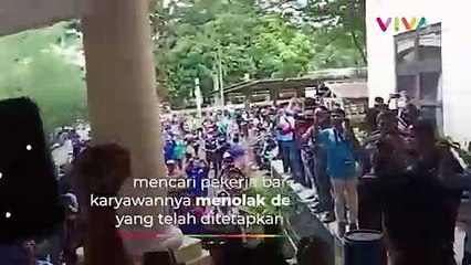 Ratusan Buruh Berhasil Duduki Kantor Gubernur Banten