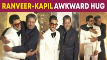 Ranveer Singh gets a tight hug from Kapil Dev at '83' screening