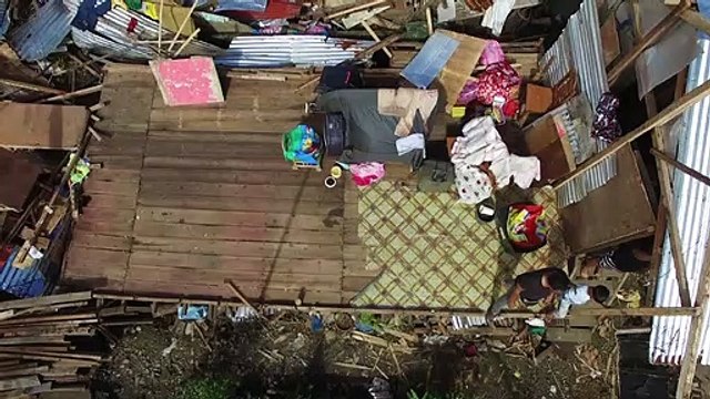 لقطات جوية للدمار الذي ألحقه الإعصار راي بمدينة سوريغاو الفيليبينية