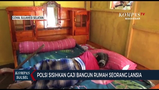 Polisi Sisihkan Gaji Bangun Rumah Seorang Lansia