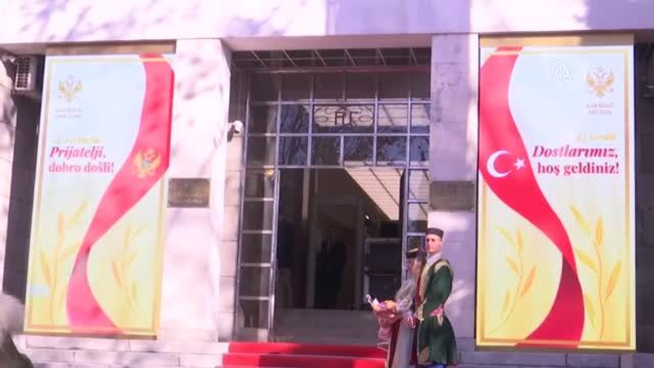 PODGORİTSA - TBMM Başkanı Şentop, Karadağ Parlamento Başkanı Beçiç ile bir araya geldi