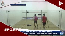 Kayod Pilipinas Squash Team, wagi ng 3 gold at 1 silver sa Thailand