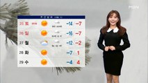 [종합뉴스 날씨]성탄절 최강 한파…동해안 많은 눈