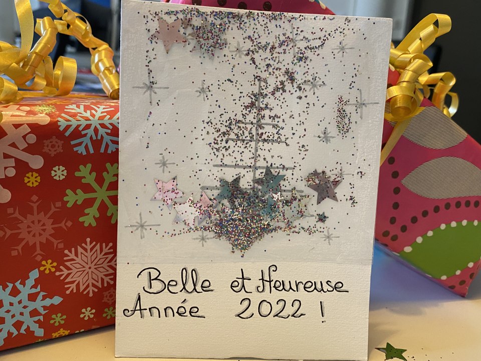 Fabriquer une carte de voeux à secouer